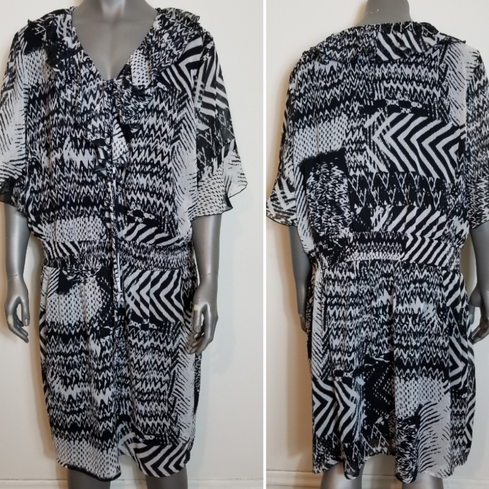 Madison Paige II Black & White Dress